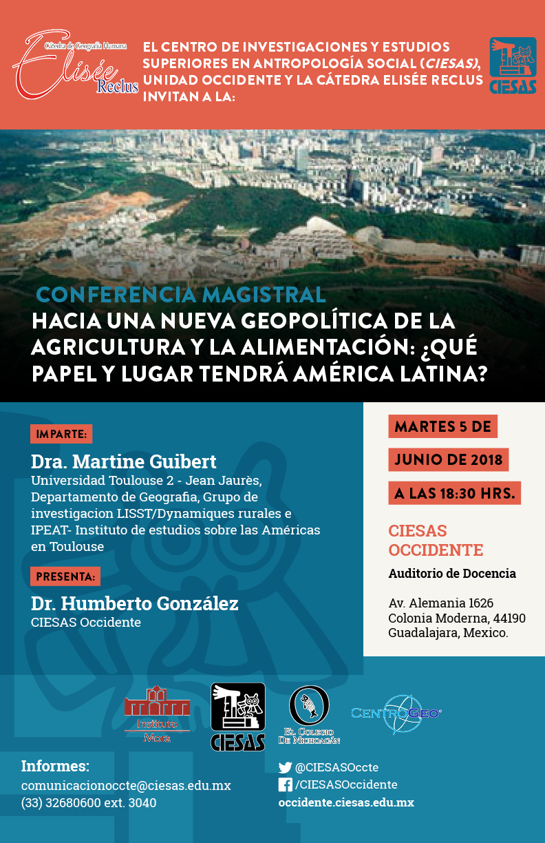 Martine Guibert Cátedra de Geografía Humana Elisée Reclus