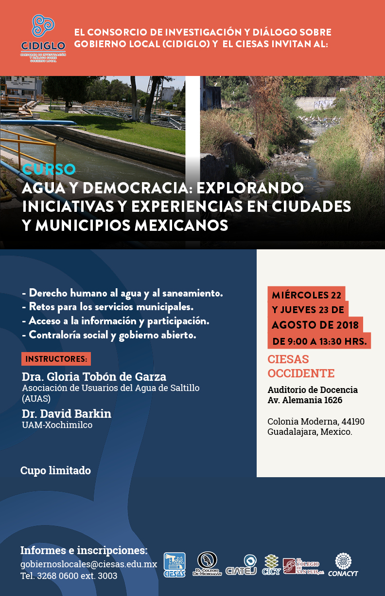 curso agua y democracia cidiglo