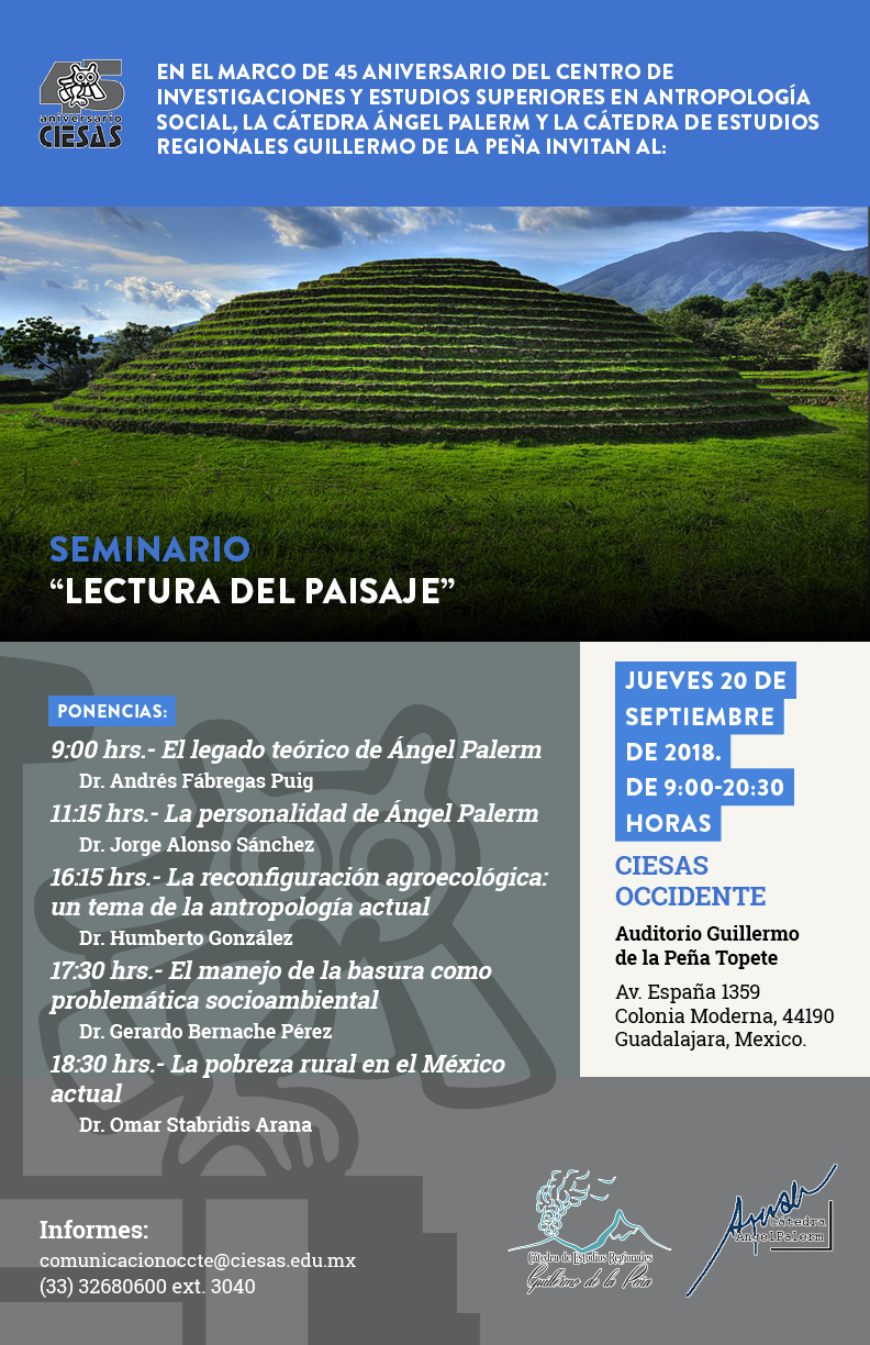 Seminario Lectura del paisaje 45 años del CIESAS