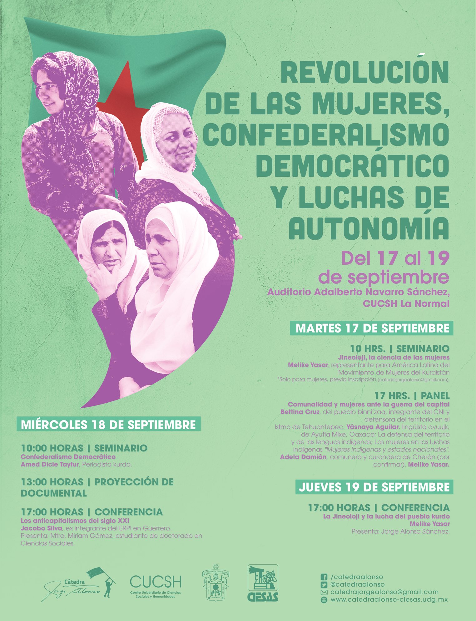 Seminario Revolución de las mujeres, Confederalismo Democrático y Luchas de autonomía cátedra Jorge alonso